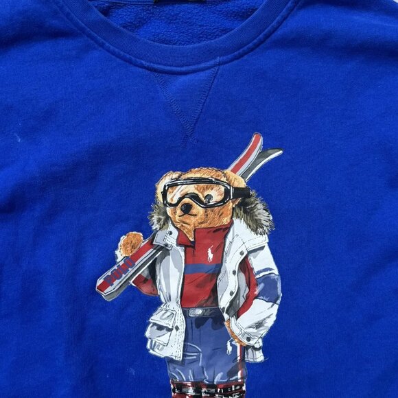 Polo Bear | Ralph Lauren Ski Teddy Bear Crewneck | Men's XL - Picture 6 of 8